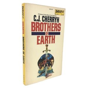 (Signed/Inscription) Brothers of Earth by CJ Cherryh ~ Mass Market First Edition